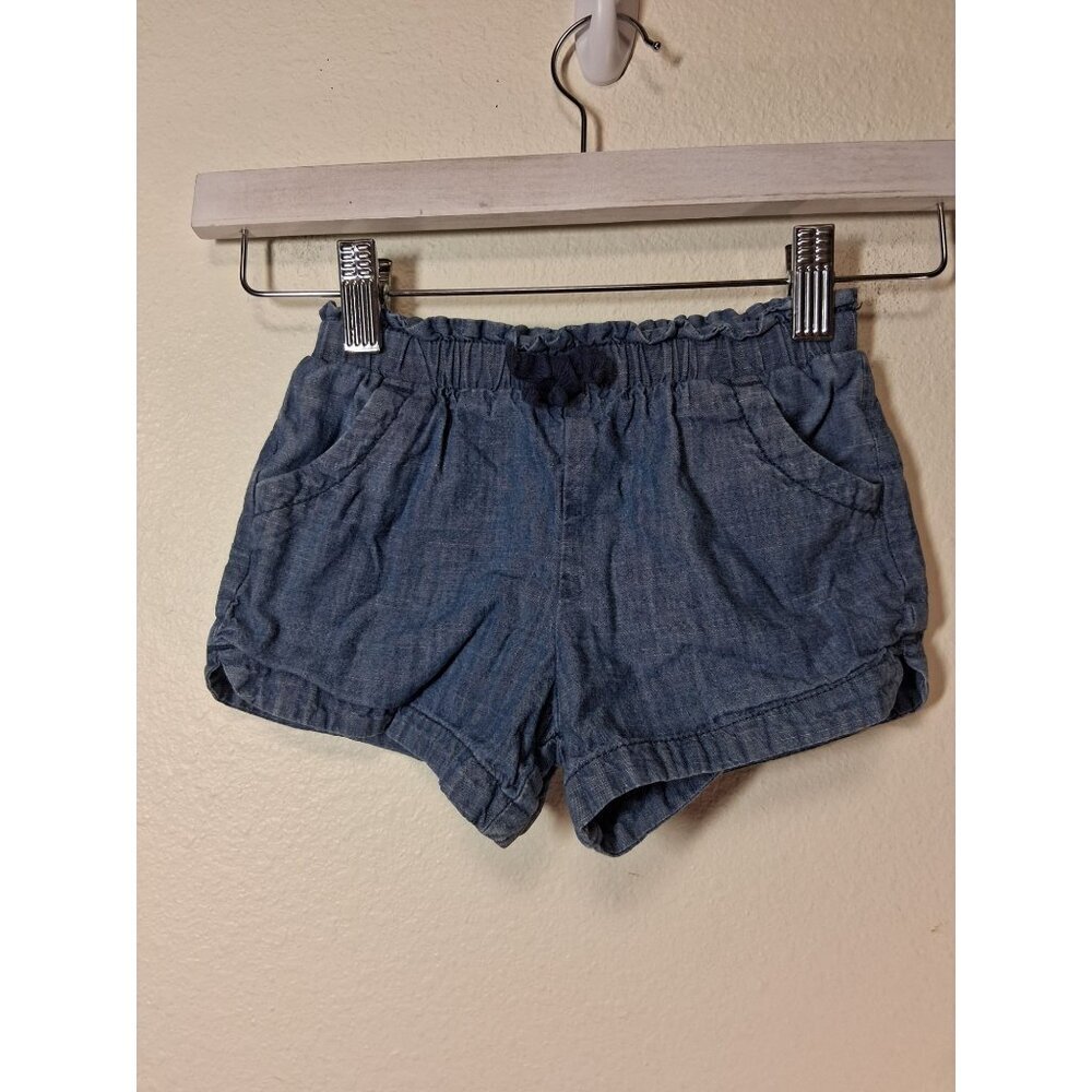 Old Navy Chambray Denim Shorts Summer Girls Size 4T Blue Jean